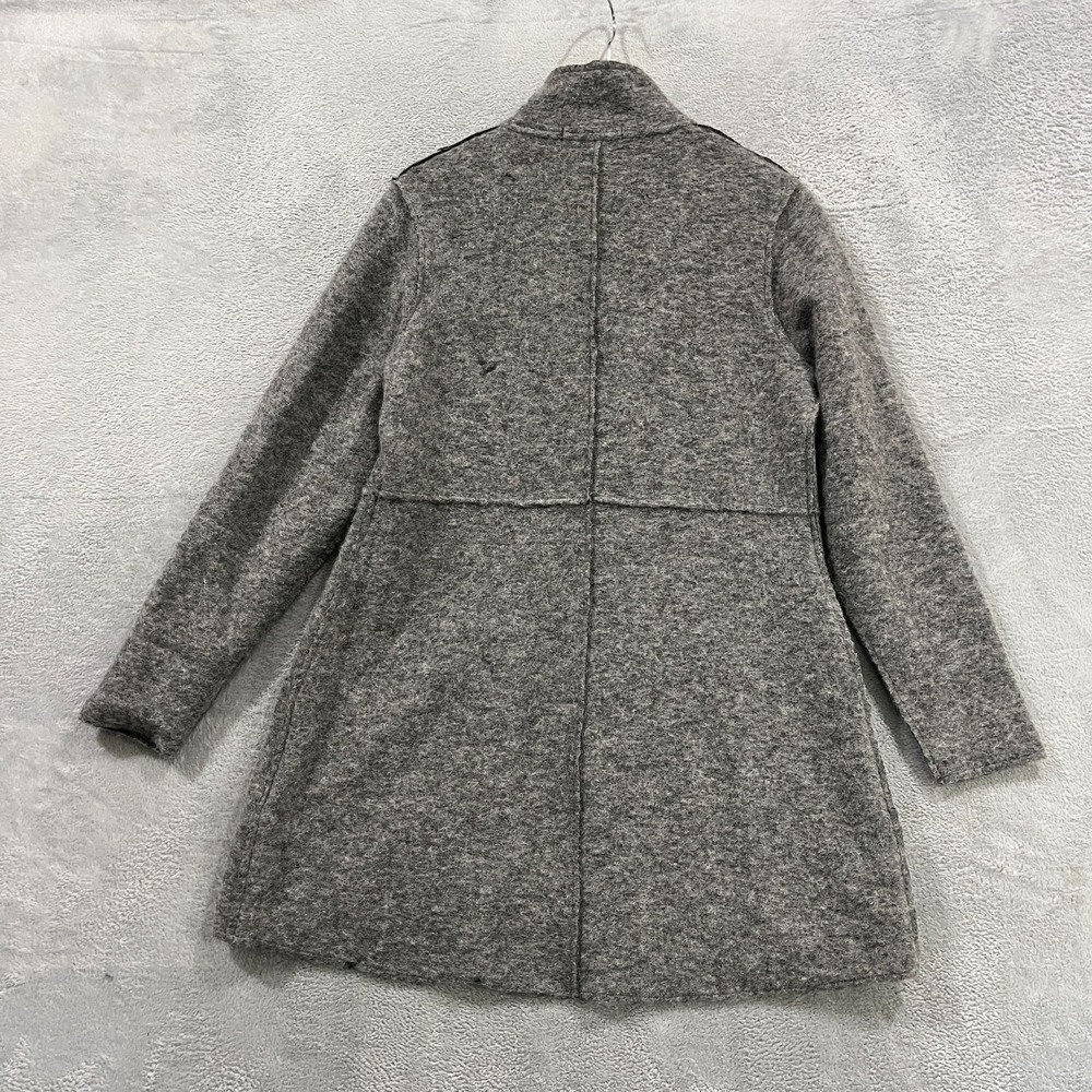 Cut Loose Jacket Women Medium Full Zip Wool USA Made Minimalist Preppy Career - Picture 2 of 11